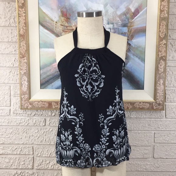 🌹Charlotte Russe Silky Bubble Hem Halter Top - Picture 6 of 11